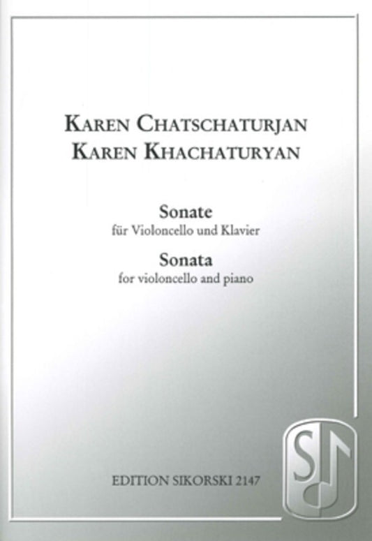 Karen Khachaturian - Sonata Cello/Piano (Softcover Book)
