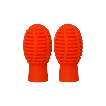 Maxtone Orange Silicone Drumstick Practice Tips (1 Pair)