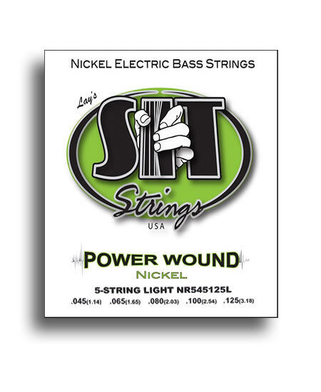 SIT Power Wound 5-String Light Nickel Electric Bass String Set 45-125