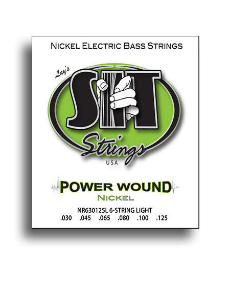 SIT Power Wound 6-String Light Nickel Electric Bass String Set 30-125
