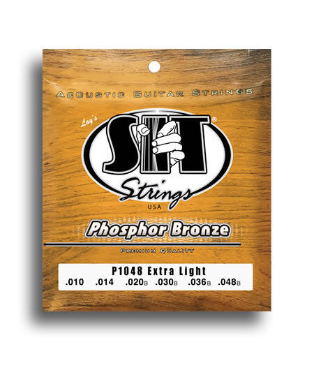 SIT 92/8 Phosphor Bronze Extra Light Acoustic Guitar String Set .010 - .048, 6 Strings