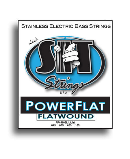 SIT Power Flat Flatwound Light Electric Bass String Set 45-105