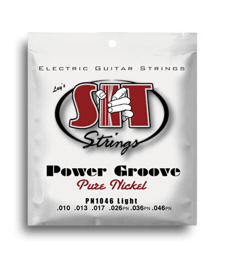 SIT Power Groove Pure Nickel Electric Guitar Strings Light Gauge Set 10-46
