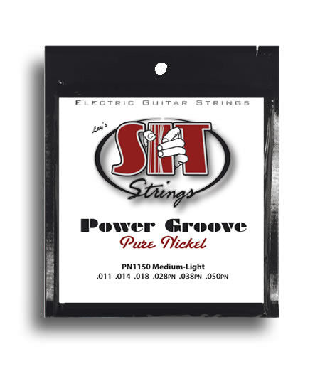 SIT Power Groove Pure Nickel Electric Guitar Strings Medium Light Gauge 11-50