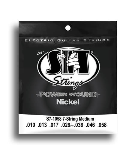 SIT Power Wound 7-String Medium Electric Guitar String Set (10-58)