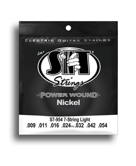 SIT Power Wound 7-String Light Electric Guitar String Set (9-54)