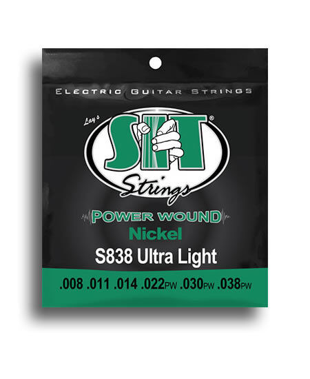 SIT Power Wound Ultra Light Electric Guitar String Set 8-38