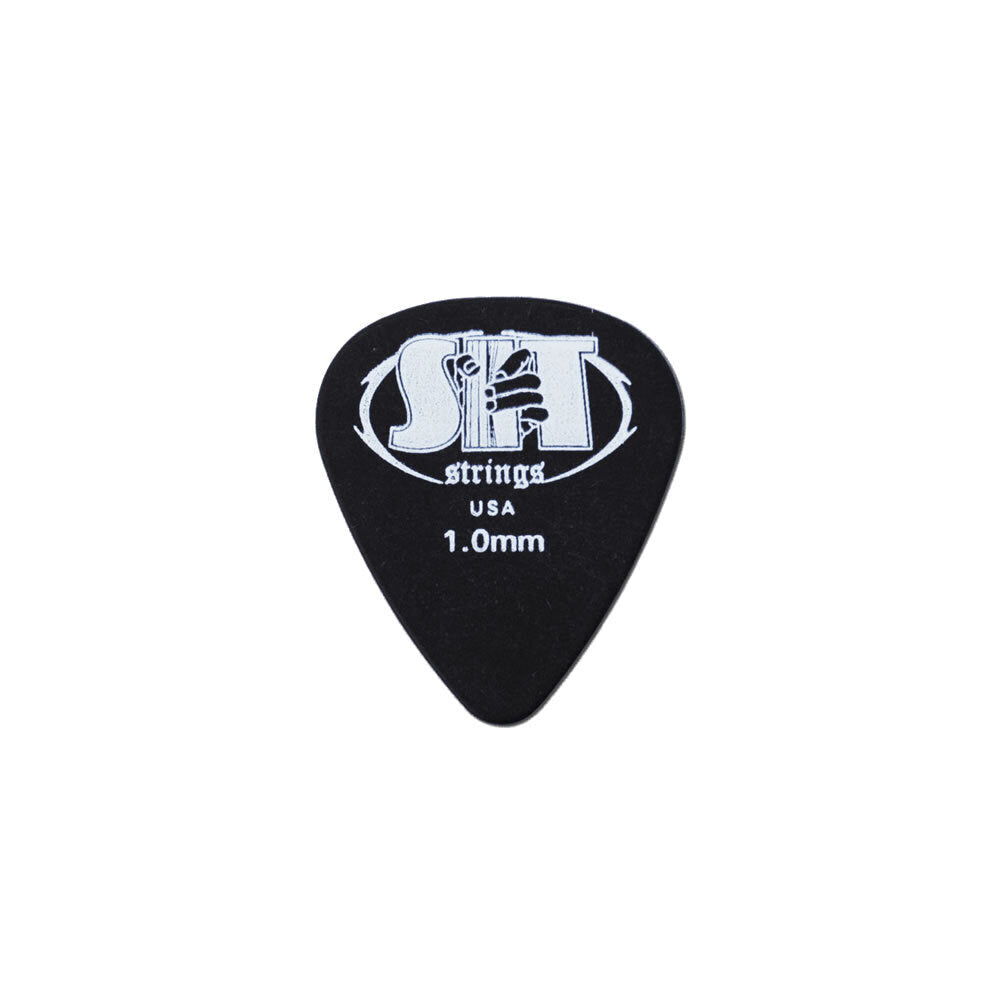 SIT Heavy Nylon Guitar Picks Black 1.00mm - 12 Pack