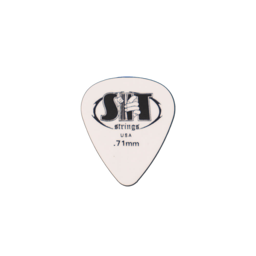 SIT Medium Nylon Guitar Picks - White (0.71mm) - 12 Pack