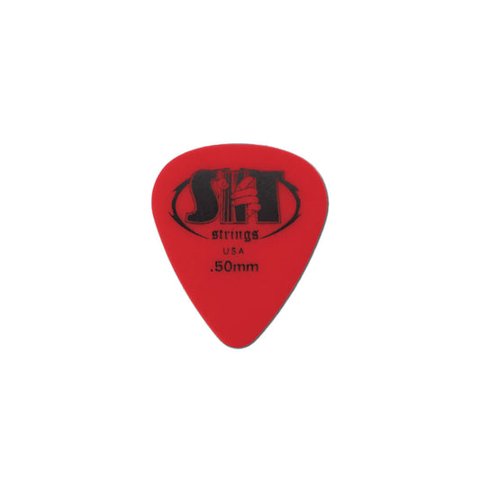 SIT Thin Nylon Guitar Picks Red 0.50mm - 12 Pack