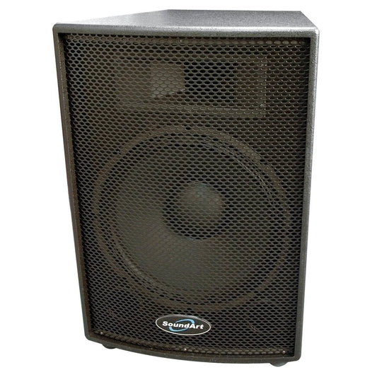 SoundArt SJ15-200-8 200W 15" 2-Way Passive Speaker Cabinet with Heavy Duty Metal Grill