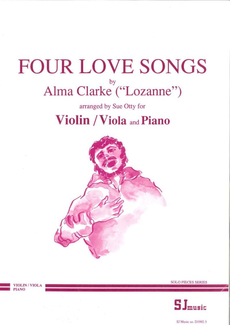 Clarke - 4 Love Songs for Violin or Viola/Piano
