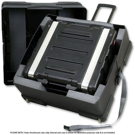 SKB Rack Pack 4U Shockproof Transport Case with Wheels and Handle