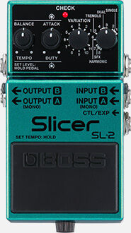 BOSS SL-2 Slicer Compact Pedal - Creative Rhythmic Effects with Filters and Multiple Output Options
