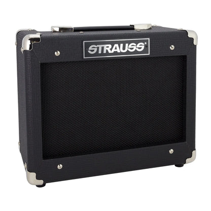 Strauss Legacy SLA-15B 15W Solid State Bass Guitar Practice Amplifier Black — view 3