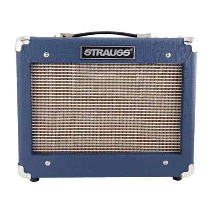 Strauss Legacy SLA-15G 15 Watt Solid State Guitar Practice Amplifier - Blue