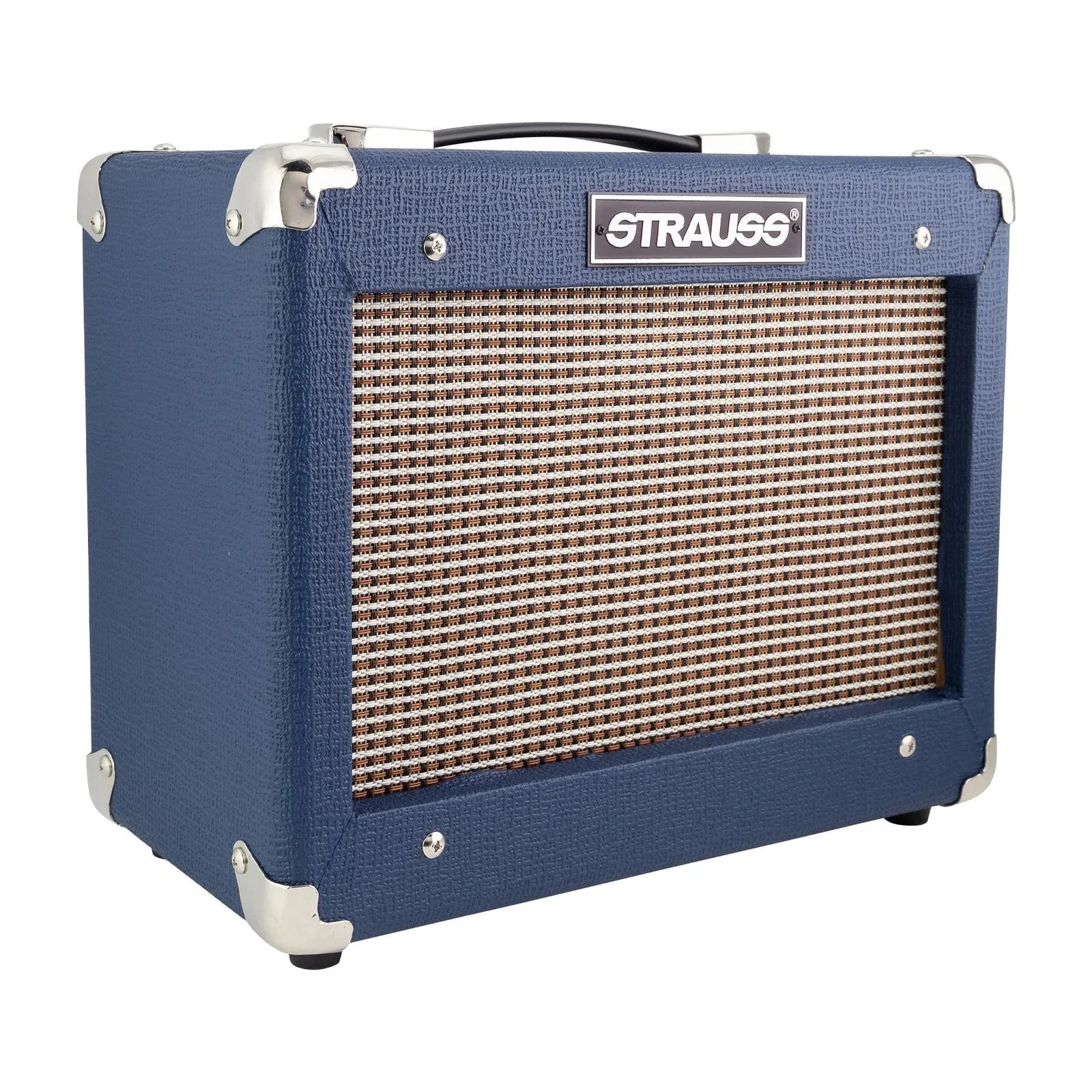 Strauss Legacy SLA-15G 15 Watt Solid State Guitar Practice Amplifier - Blue — view 3