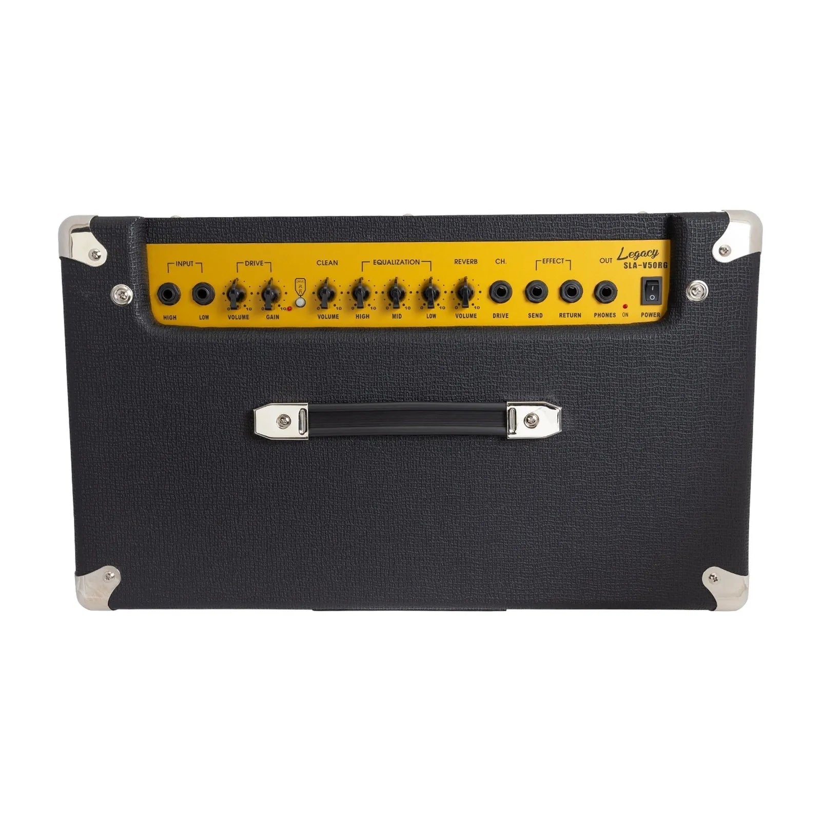 Strauss Legacy Vintage 50 Watt Combo Solid State Guitar Amplifier SLA-V50RG-BLK — view 4