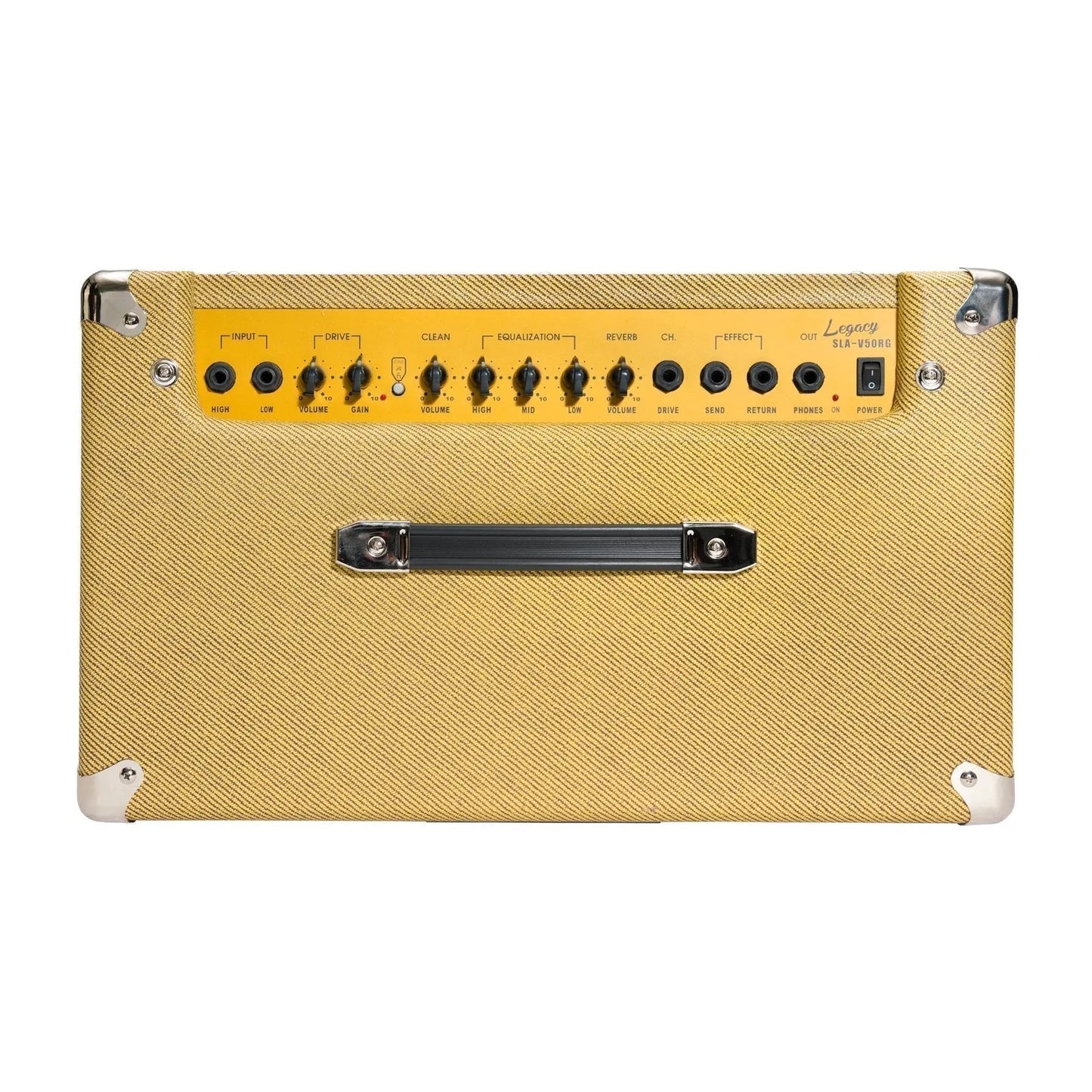 Strauss Legacy Vintage 50 Watt Combo Solid State Guitar Amplifier SLA-V50RG-TWD Tweed — view 4