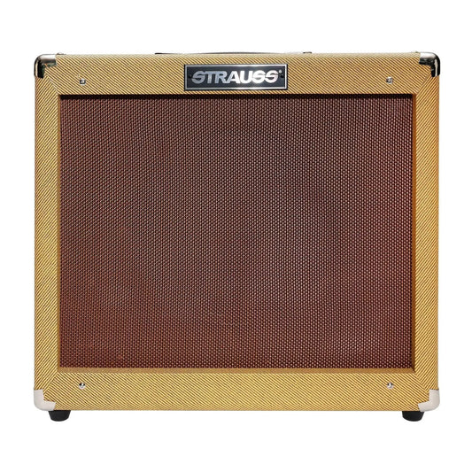 Strauss Legacy Vintage 50 Watt Combo Solid State Guitar Amplifier SLA-V50RG-TWD Tweed