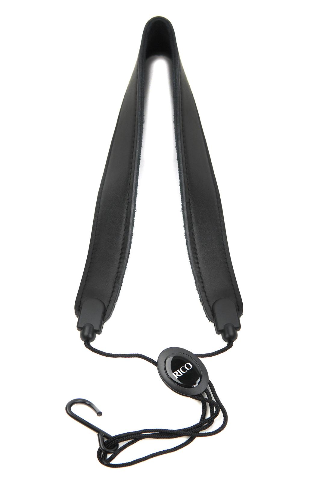 Rico Black Leather Sax Strap, Tenor/Baritone