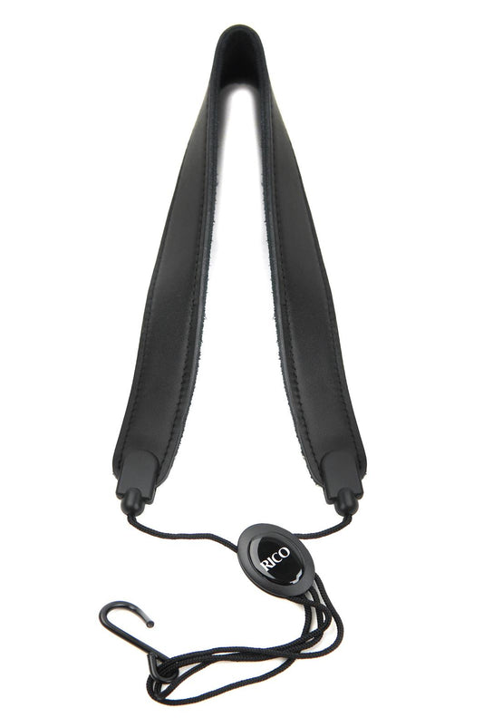 Rico Black Leather Sax Strap, Tenor/Baritone
