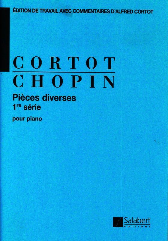 Pieces Diverses Book 1 Opp 49 60 57 41 Ed Cortot