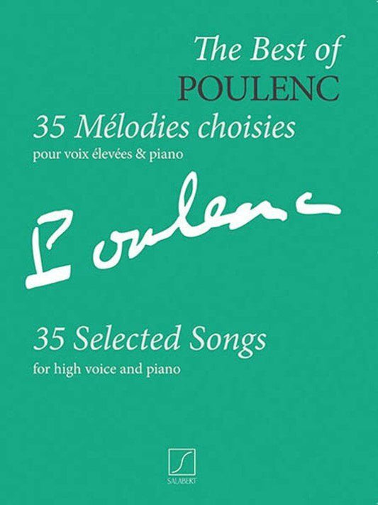 Best of Poulenc: 35 Songs for High Voice with Piano, Vocal Score
