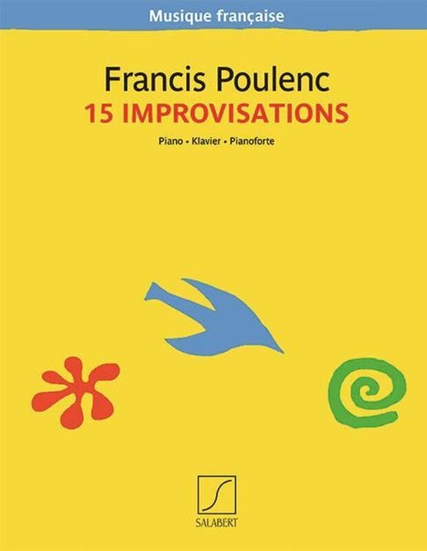 Poulenc - 15 Improvisations for Piano, Salabert Editions, 72 Pages, Musique Francaise Series