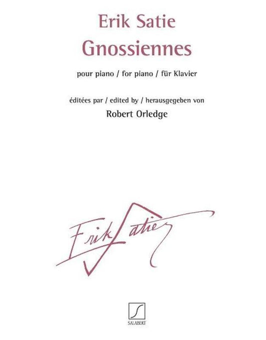 Satie - Gnossiennes For Piano (Softcover Book)