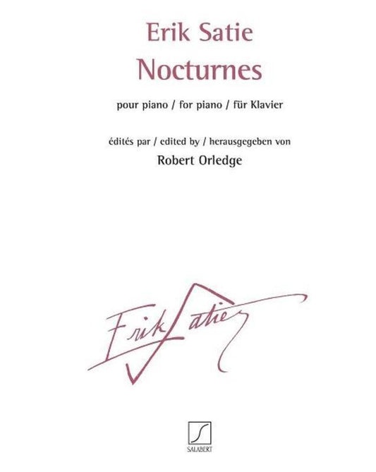 Satie - Nocturnes For Piano (Softcover Book)