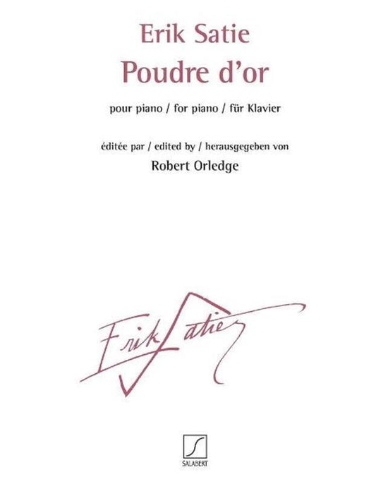 Satie - Poudre Dor For Piano (Softcover Book)