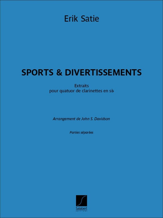 Sports Et Divertissements Extraits Clarinet Quartet Parts