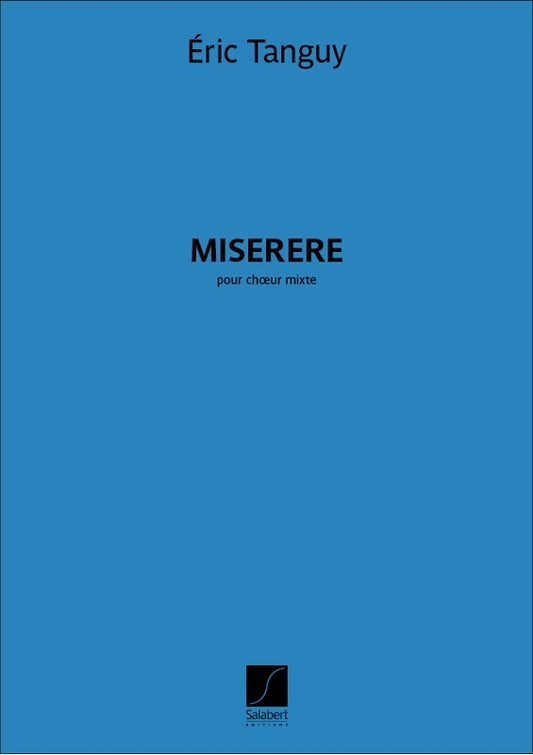 Tanguy - Miserere SATB A Cappella