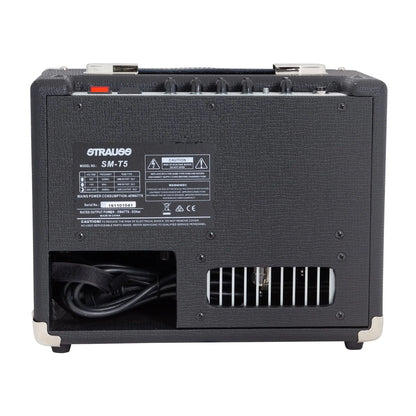 Strauss SM-T5 5W Black Valve Combo Amplifier with Clean and Overdrive Controls — view 2