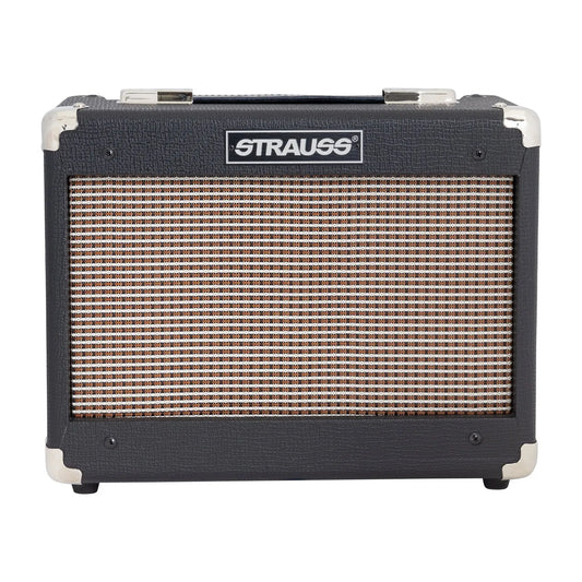 Strauss SM-T5 5W Black Valve Combo Amplifier with Clean and Overdrive Controls