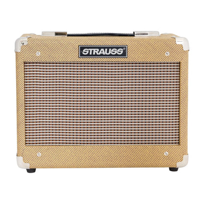 Strauss SM-T5 5 Watt Tweed Valve Combo Amplifier with Dual Channels and Celestion Speaker