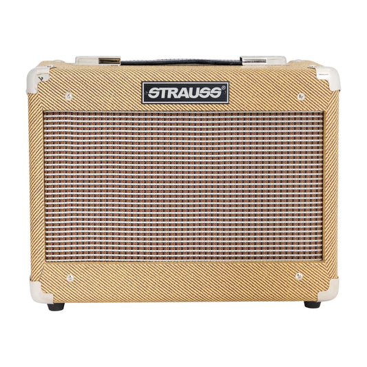 Strauss SM-T5 5 Watt Tweed Valve Combo Amplifier with Dual Channels and Celestion Speaker