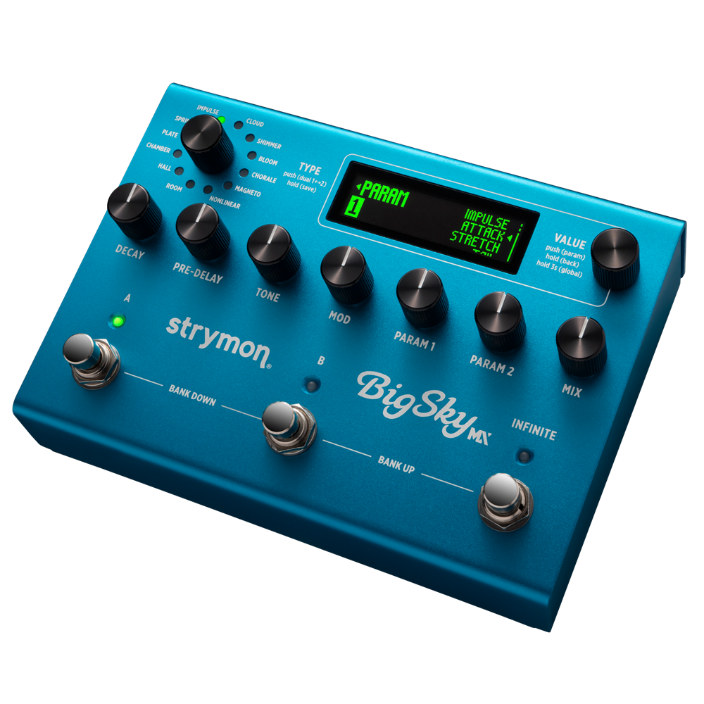 Strymon BigSky MX Multi Reverb Pedal with Dual Reverb, 12 Reverb Machines, MIDI Control, and Impulse Response Capability — view 3