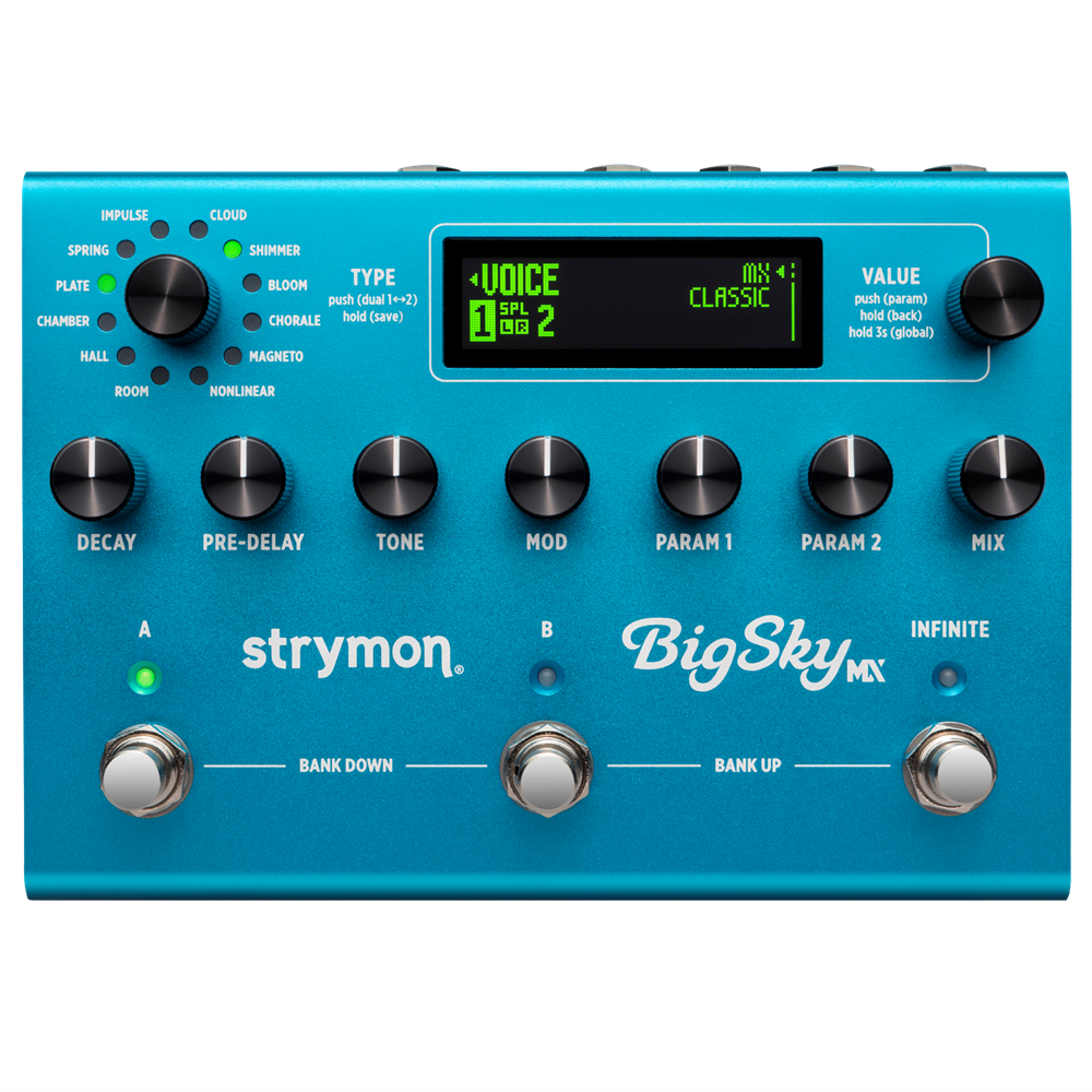 Strymon BigSky MX Multi Reverb Pedal with Dual Reverb, 12 Reverb Machines, MIDI Control, and Impulse Response Capability — view 6