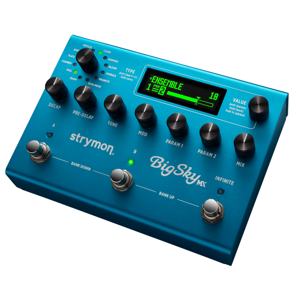 Strymon BigSky MX Multi Reverb Pedal with Dual Reverb, 12 Reverb Machines, MIDI Control, and Impulse Response Capability — view 2