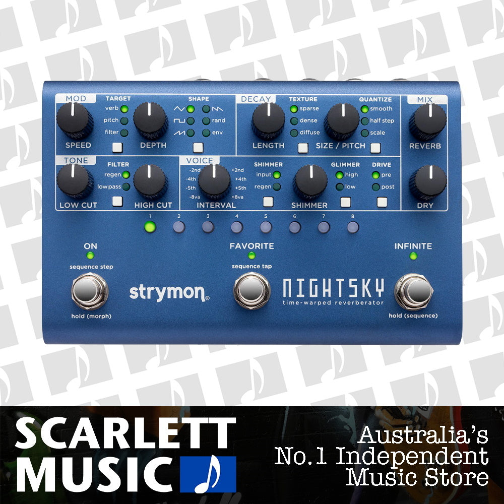 Strymon NightSky Time Warped Reverb Effects Pedal — view 2