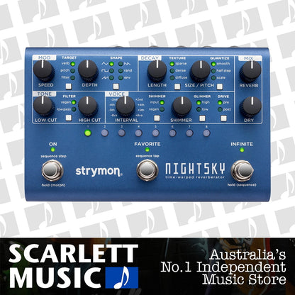 Strymon NightSky Time Warped Reverb Effects Pedal — view 2