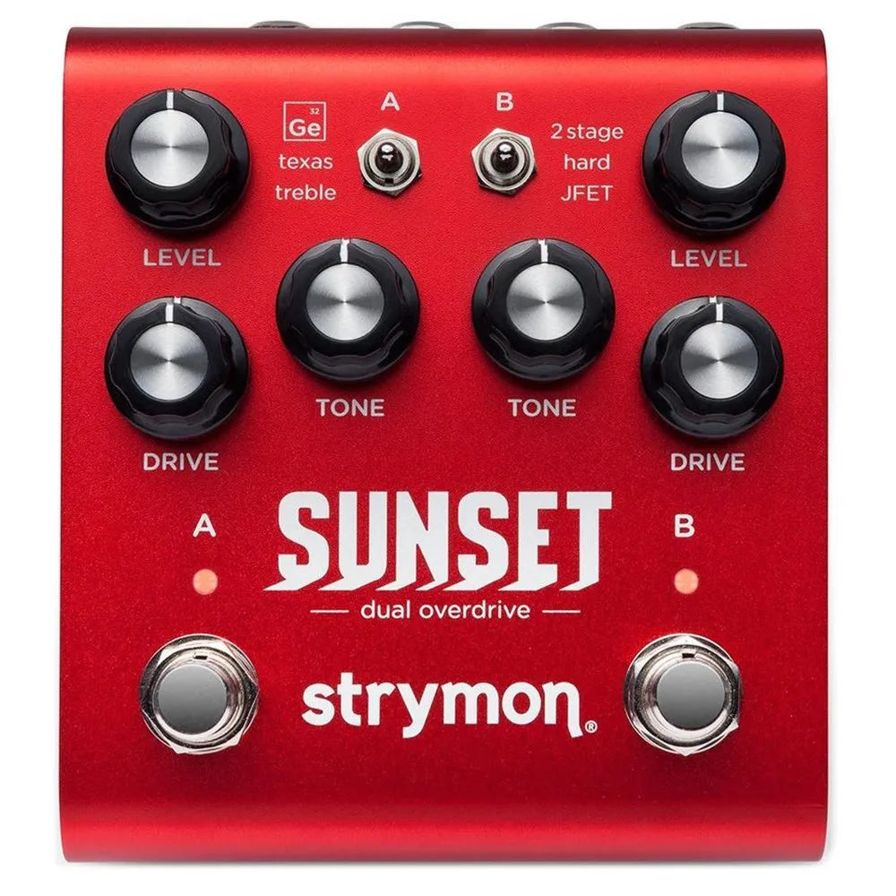 Strymon Sunset Dual Overdrive Pedal with Six Drive Circuit Topologies and MIDI Access