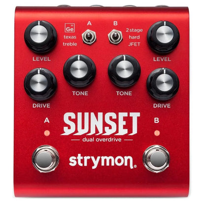 Strymon Sunset Dual Overdrive Pedal with Six Drive Circuit Topologies and MIDI Access