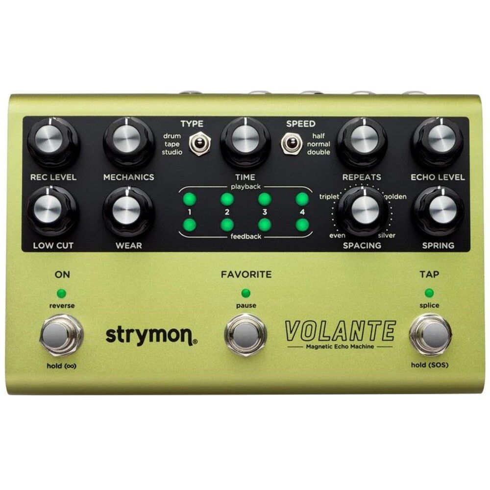 Strymon Volante Magnetic Tape Delay with Multi-Head Playback, Spring Reverb, MIDI Support, and Analog Dry Path