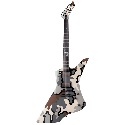 ESP James Hetfield Snakebyte Camo Electric Guitar with Hardshell Case and Certificate of Authenticity