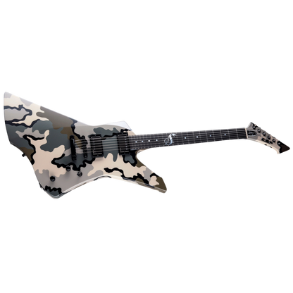 ESP James Hetfield Snakebyte Camo Electric Guitar with Hardshell Case and Certificate of Authenticity — view 3