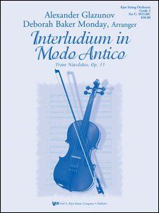 Interludium in Modo Antico from Novelettes Op. 15 for String Orchestra, Publisher: Neil A. Kjos Music Company, 1 Page