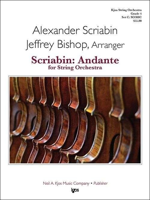 Scriabin: Andante for String Orchestra - Neil A. Kjos Music Company - 39 Pages